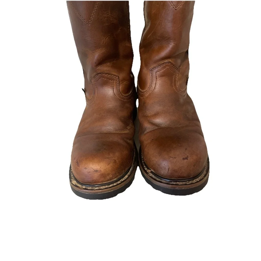 Justin Work Boots Drywall Waterproof Men's Size 8 1/2 EE Steel Toe